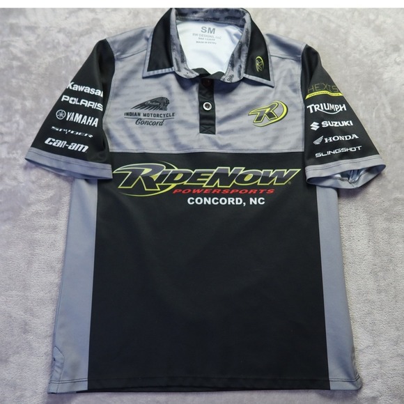 RideNow PowerSports Mechanic Polo Shirt S Indian Motorcycles Can-Am Yamaha - Picture 2 of 7